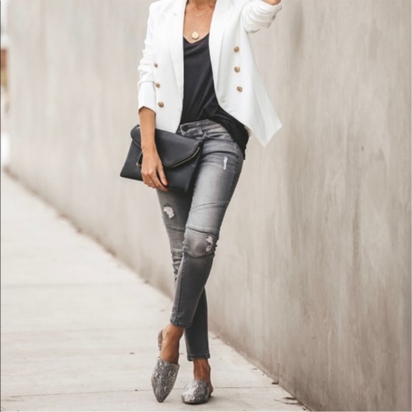 RESTOCK SNAKE SKIN FLATS SLIP ON MULES - Shoe - Picture 3 of 4